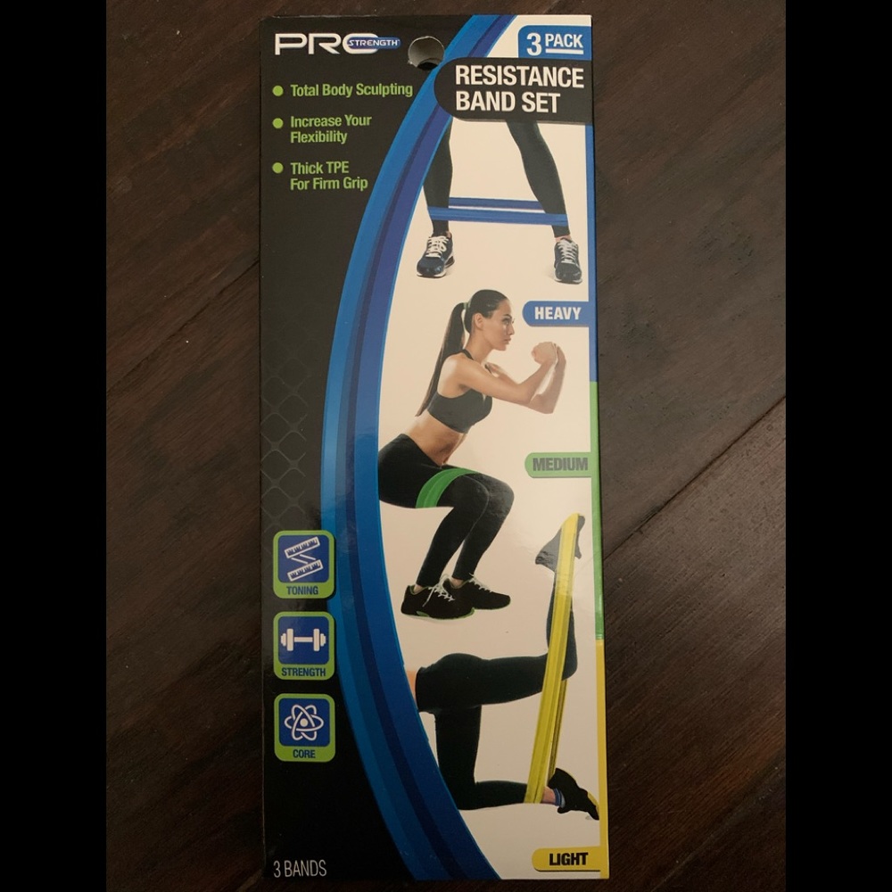 NEW Resistance Bands 3pk -Workouts